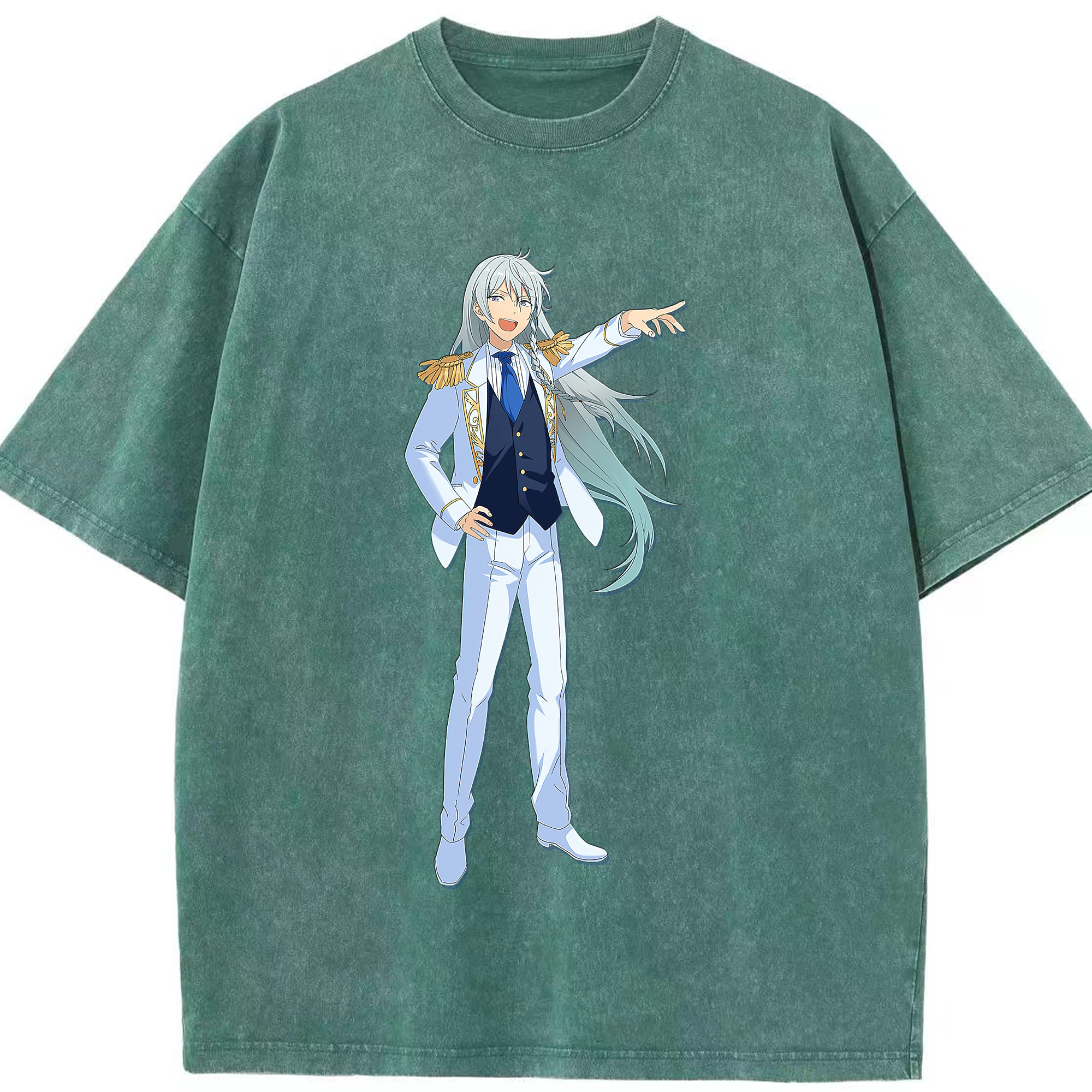 （画像用） あんさんぶるスターズ! Ensemble Stars 綿100% ヴィンテージ風 半袖Tシャツ（フロントプリント）